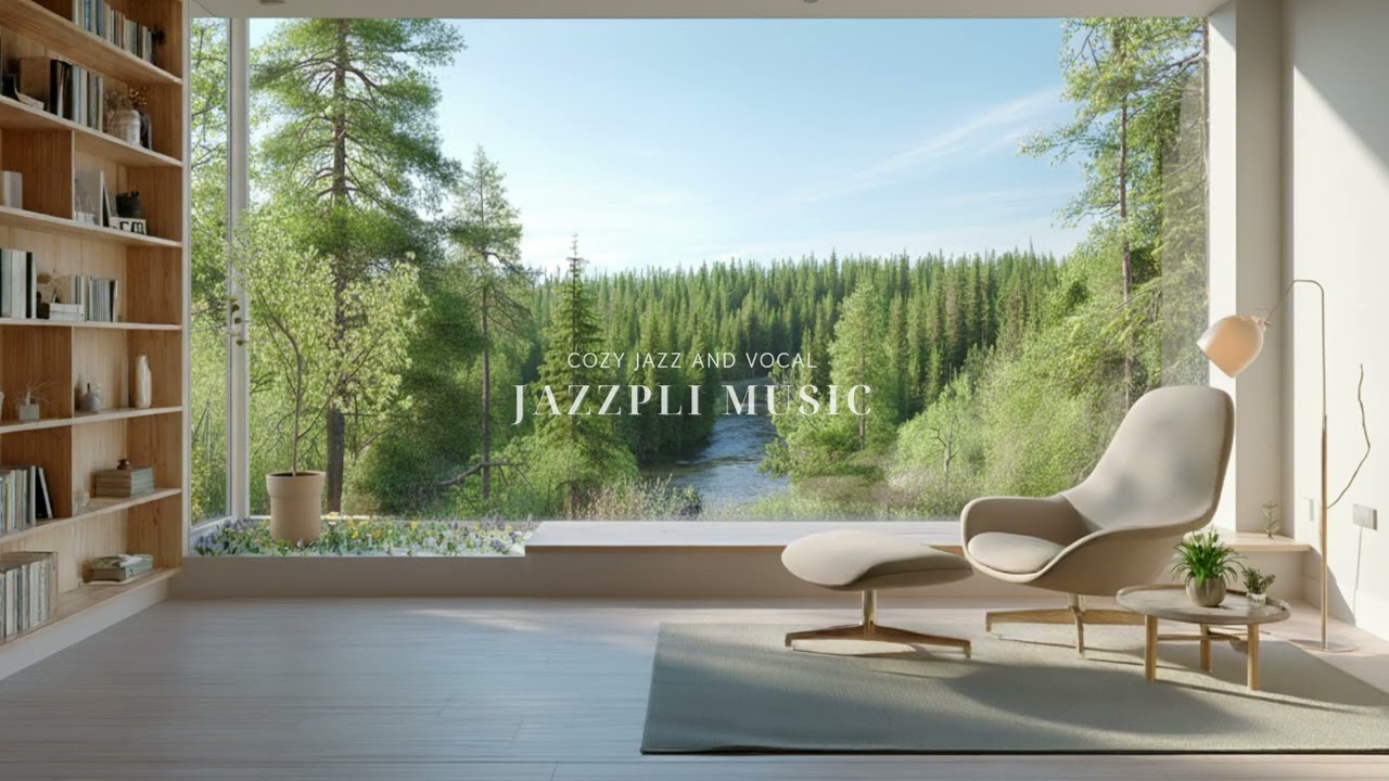 [Playlist] 봄날 숲속 도서관의 따뜻한 재즈 🌿 | Cozy Jazz for Relaxing
