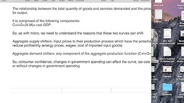 Aggregate supply and aggregate demand video