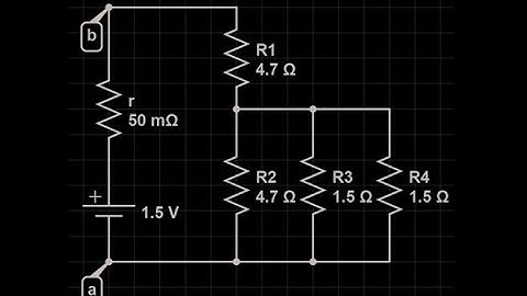 Resistor network circuit: simplify the circuit, total current, terminal voltage, power of a resistor
