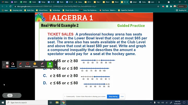 Compound Inequalities Video Lesson