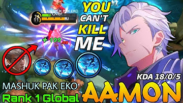 Ultimate Killing Machine Aamon Perfect Play! - Top 1 Global Aamon by MASHUK PAK EKO - Mobile Legends