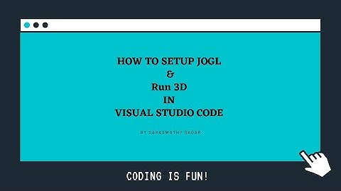 How to install JOGL in Visual Studio Code.