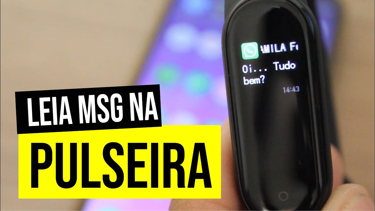 mi band 5 notificação whatsapp