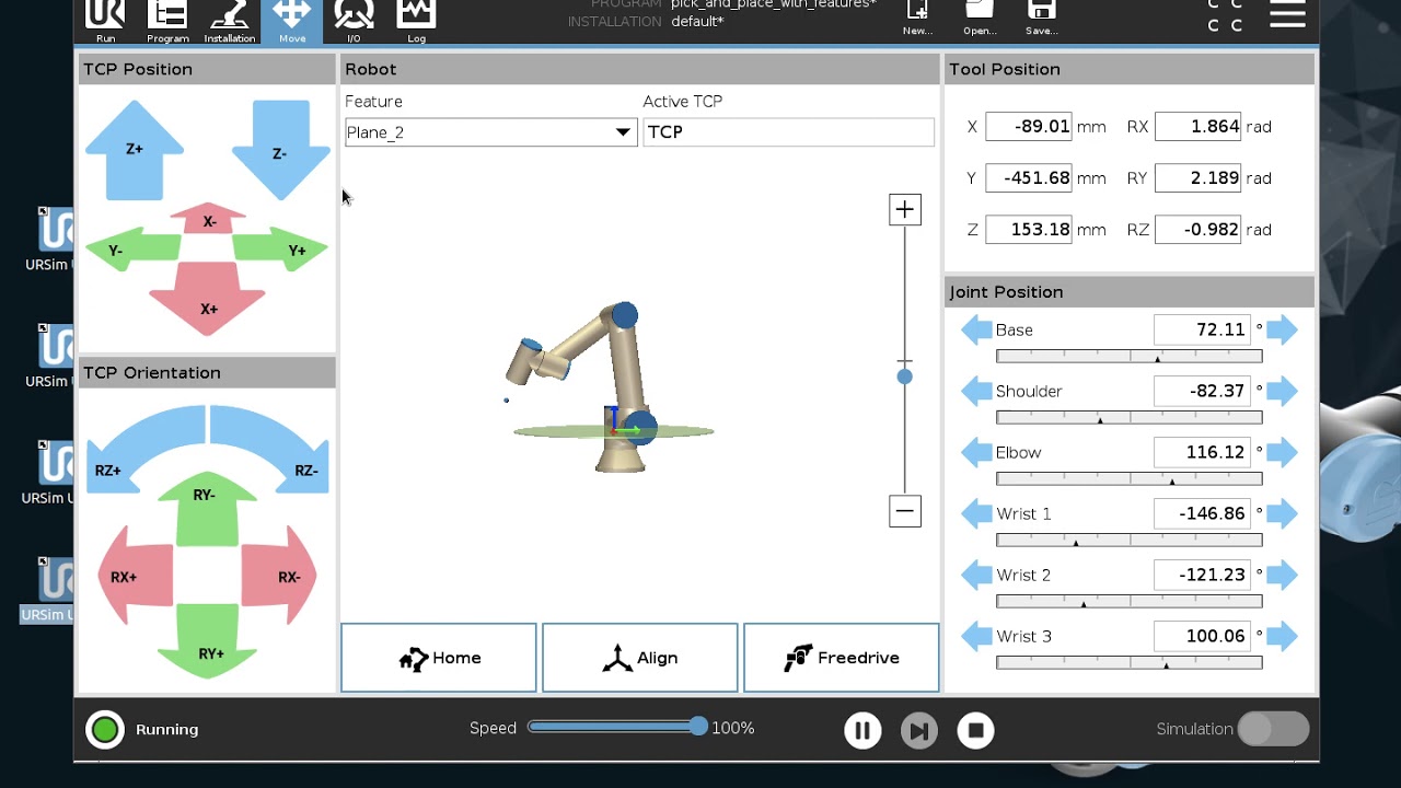Tutorial 7 - Features and subprograms Universal Robots URSim - YouTube