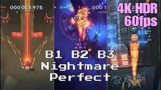 Sky Force Reloaded - B1, B2 & B3 Nightmare Perfect - 4K HDR 60fps (PS5 Gameplay) 🎵 Synthwave