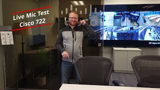 Cisco Unboxed - 722 Headset Overview and Live Mic Test