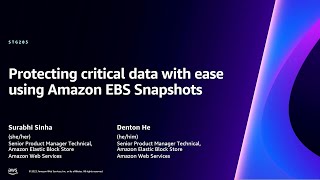 AWS re:Invent 2023 - Protect critical data with ease using Amazon EBS snapshots (STG205) screenshot 5