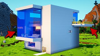 Minecraft Timelapse: MODERN HOUSE #Shorts