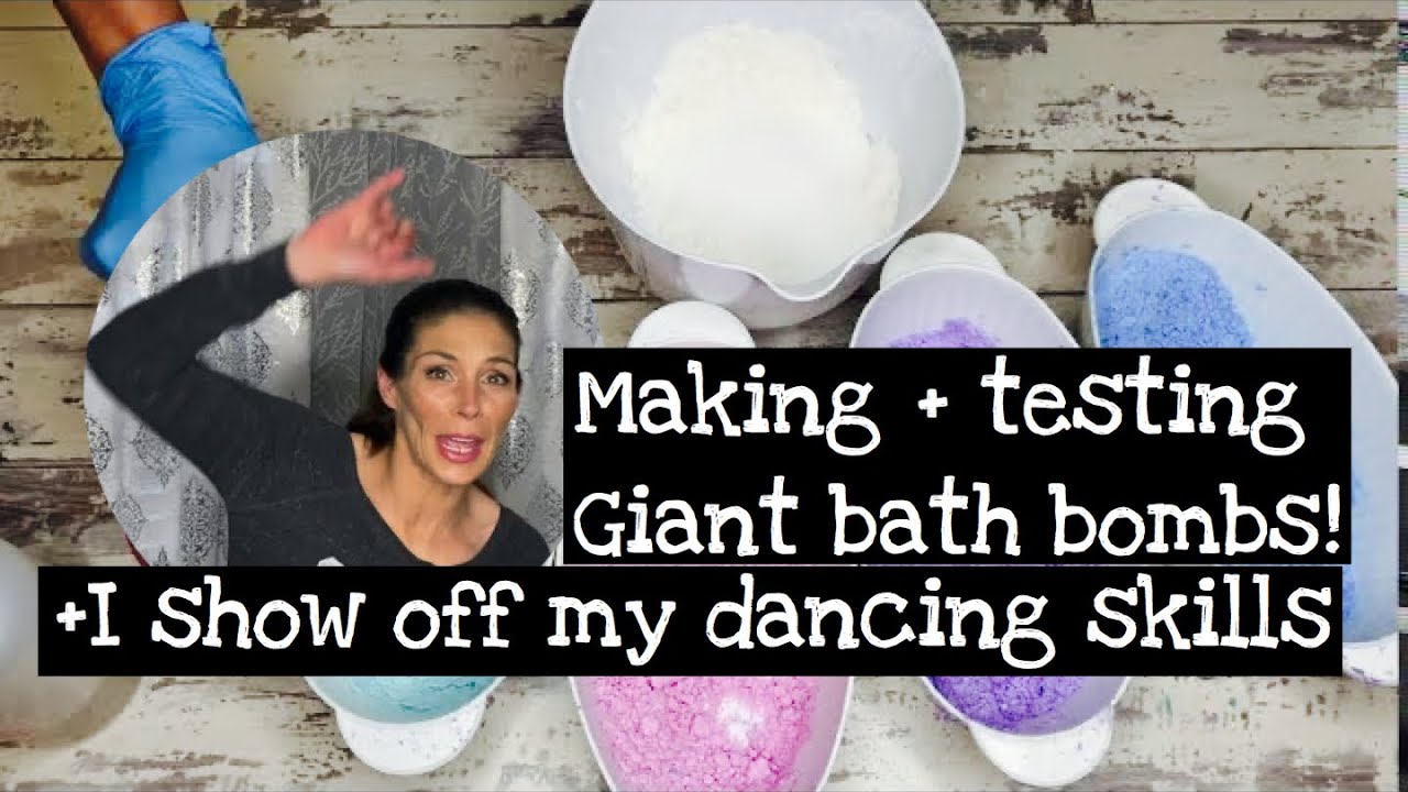BIG BOMBS! making and testing a super giant bath bomb Day 131/365