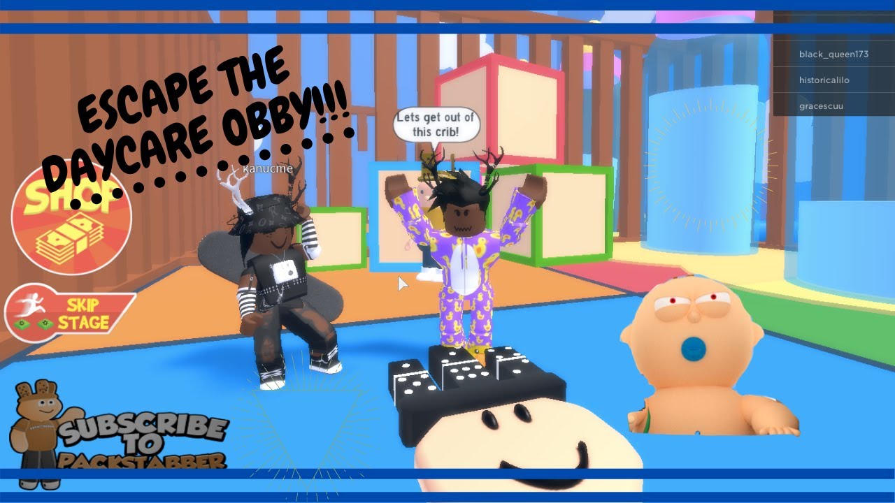 ESCAPE THE DAYCARE OBBY!!! YouTube