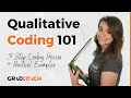 Qualitative coding tutorial how to code qualitative data for analysis 4 steps  examples
