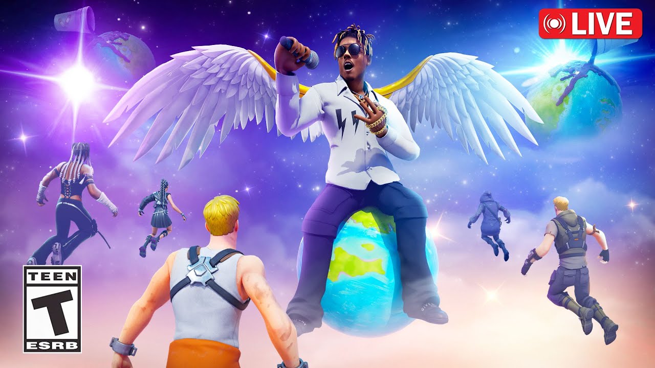 🔴LIVE! - NEW FORTNITE UPDATE! JUICE WRLD SKIN IS HERE! (LIVE EVENT ...