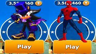 Sonic Dash vs Subway Spider Run - Vampire Sonic vs All Bosses Zazz Eggman All 51 Characters screenshot 1