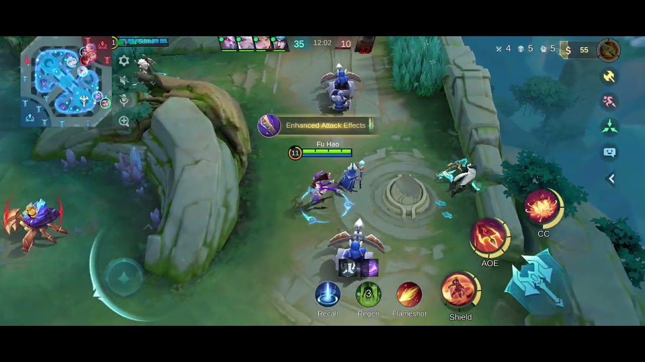 Moba lengend 5v5 with hanabi victory 