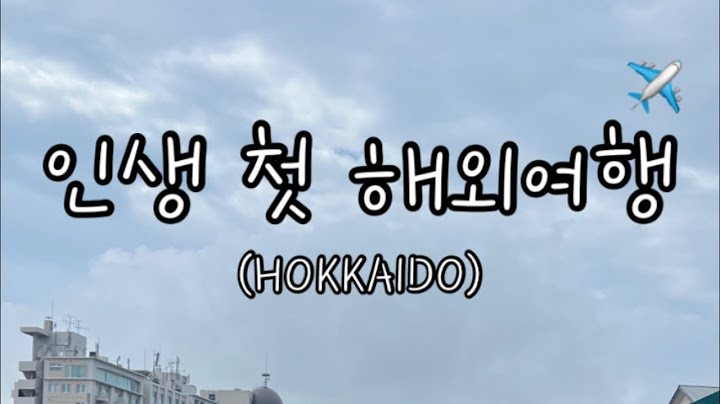 인생 첫 해외여행 vlog. (훗카이도)