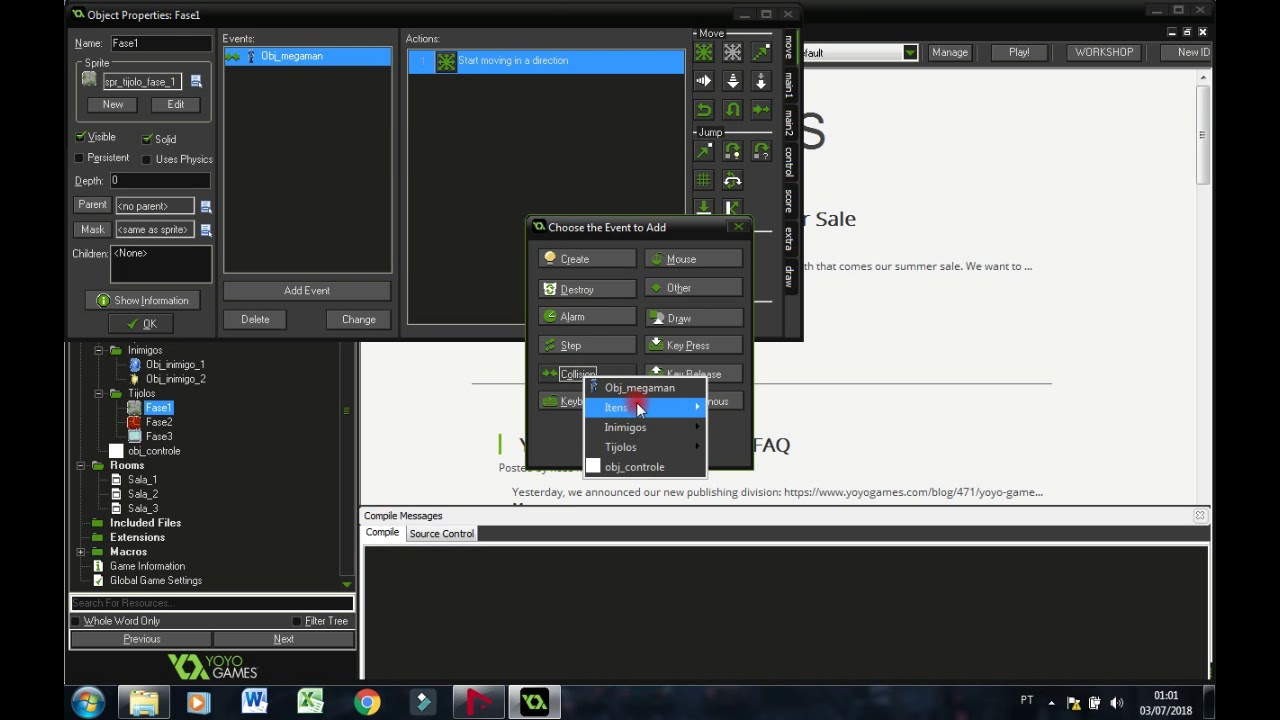 Como criar um jogo no Game Maker parte 8 - YouTube