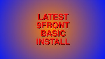 9front Basic Install, 2025 (feat. 1080p)