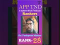 APP TND IS A ONLY SYSTEM! Rank 28! Dr Pushpesh Mishra