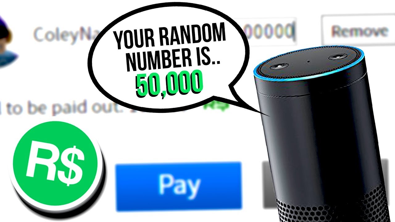 Amazon Echo Chooses How Many Robux I Lose Roblox Youtube - how to get robux for free on amazon