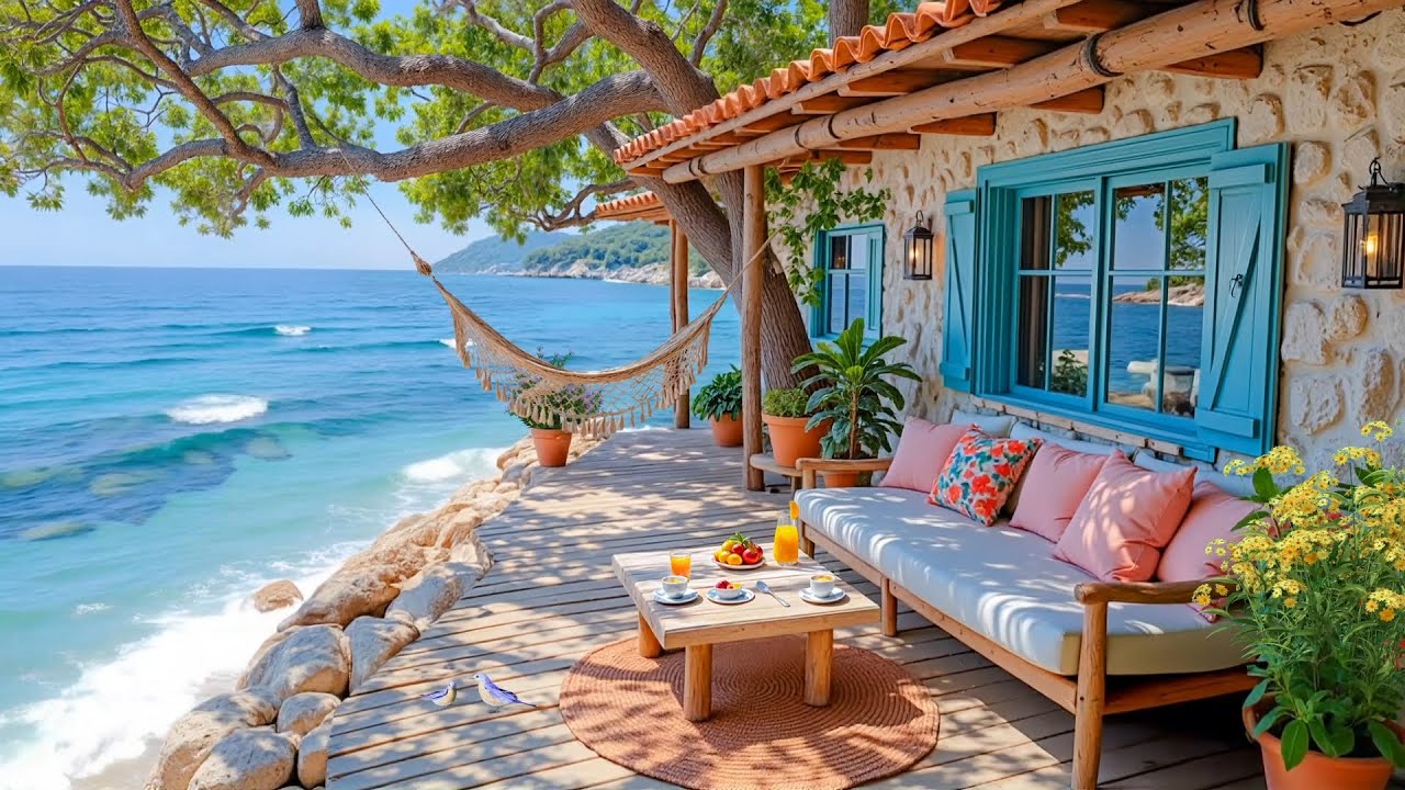Peaceful Seaside Morning – Smooth Bossa Nova Jazz & Relaxing Ocean Breeze for Calm and Focus