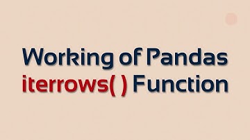 Working of Pandas iterrows () function || Pandas ² || Swaroop2sky