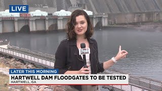 Hartwell Dam floodgates to be tested