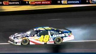 Jimmy Johnson's crew chief Pissed off dropping the F bomb!!