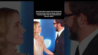 Emily blunt yanked her husband into her photoshoot and he couldn't refuse #emilyblunt
