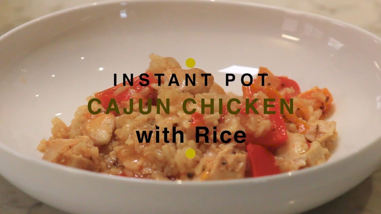 Instant Pot Cajun chicken with rice YouTube
