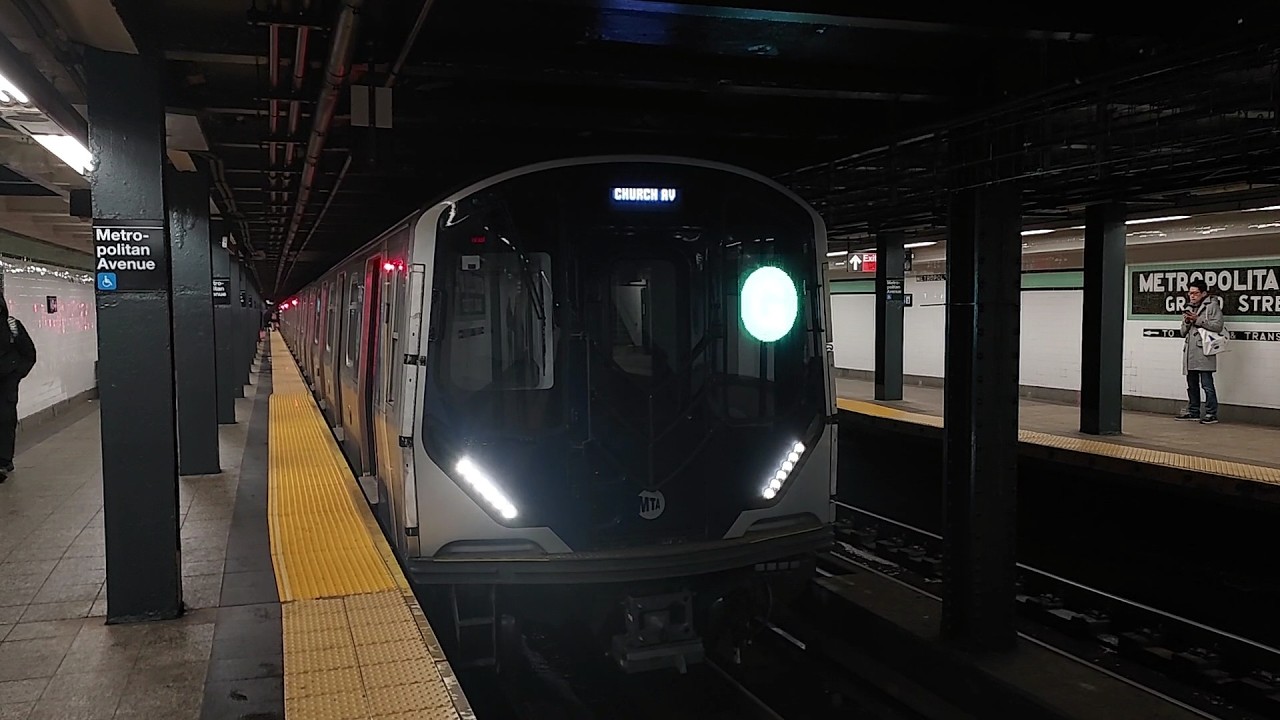 MTA NYC Subway: R211A (G) train ride from 15th Street-Prospect Park to Fulton Street.