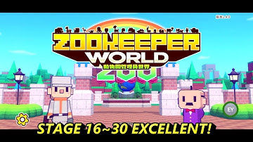 iOS - Zookeeper World Apple Arcade STAGE 16~30 EXCELLENT