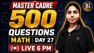Master cadre Math 2026 | 500 question series | Day - 27 | by Simran Mam | Bansal Academy