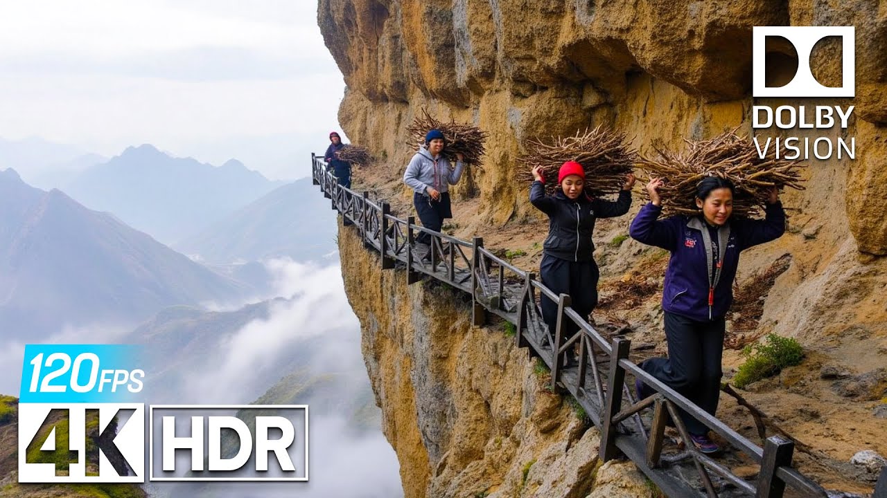 Impossible Places | World's Most Dangerous Roads Attraction Should Not Exist (4K/8K Ultra HD)