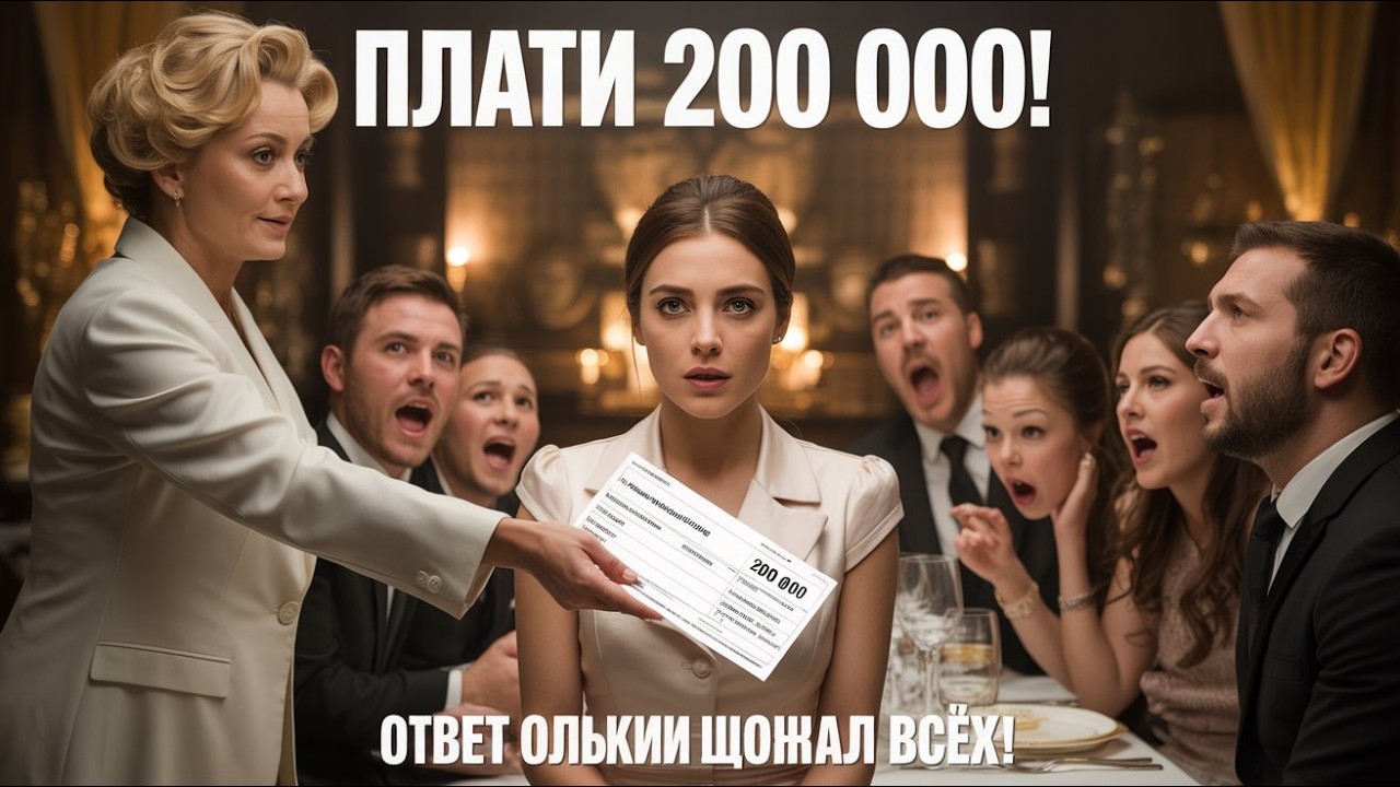 » — дерзкая свекровь вручила счёт на 200 тысяч, но ответ Ольги лишил гостей дара речи…