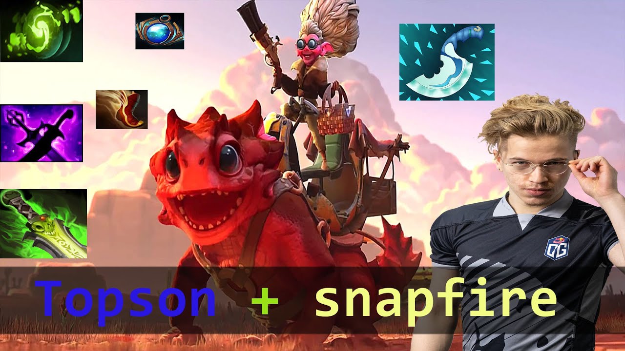 TOPSON [Snapfire] - DOTA PRO imba magic build solo win game - YouTube