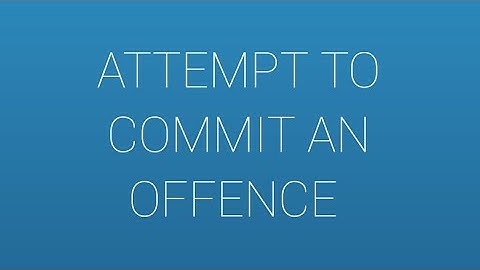 Attempt to commit an offence #511 ppc