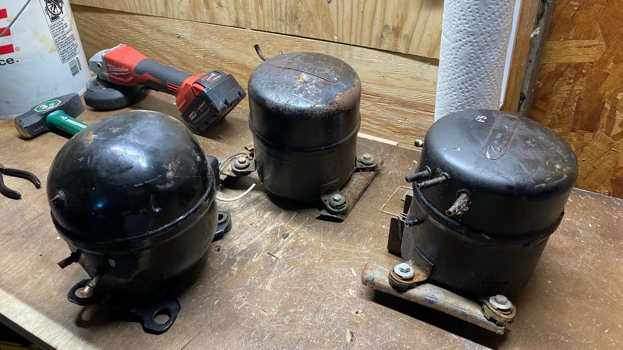 (COPPER GALORE!) Scrapping a SEALED UNIT for COPPER