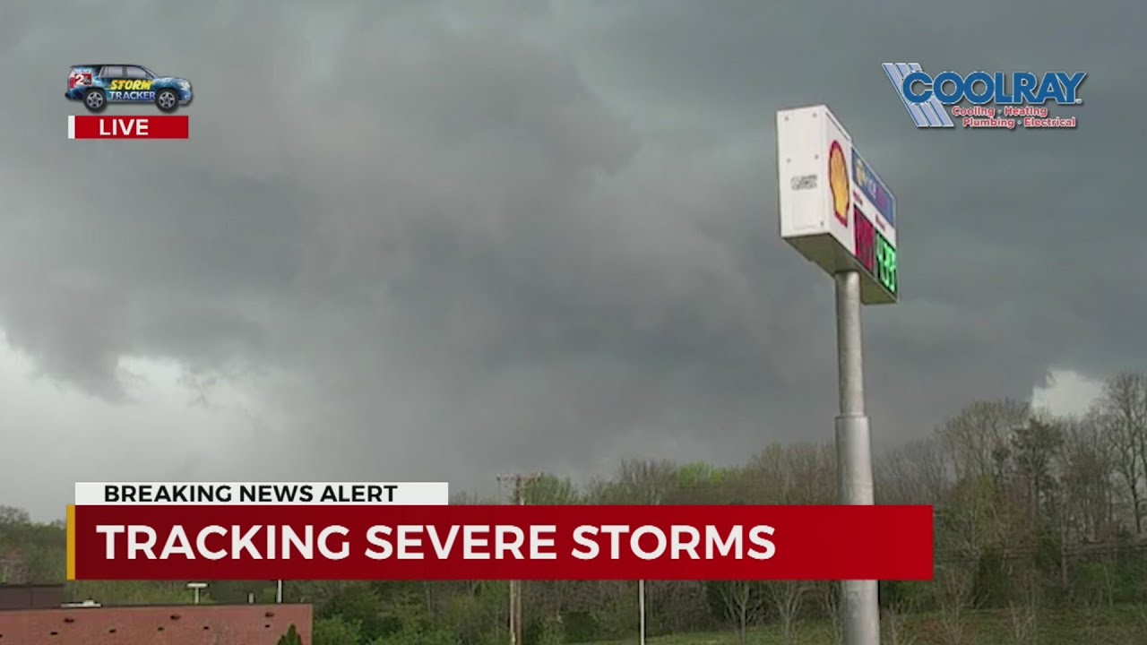 Tracking severe storms in Middle TN - YouTube