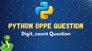 Digit_count | PYTHON OPPE 1 PYQ QUESTIONS Q2 | IITM  | IITM | MYCAMPUS