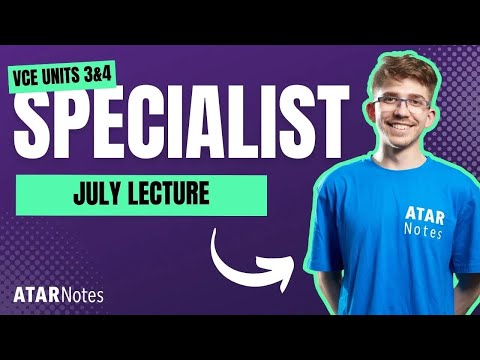 VCE Specialist Maths