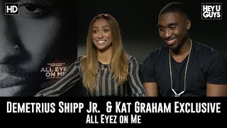 demetrius shipp jr kat graham exclusive movie interview all eyez on me tupac jada pinkett