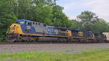 60MPH CSX Amazon Intermodal I003 – YN2 AC4400CW #466 Narrow Font K5LA, ES44AH #929 & CM44AH #7236