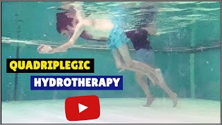 Quadriplegic FIRST TIME in the Pool After Diving ACCIDENT!! | Pool Therapy - Hydrotherapy Exercises