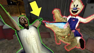 Ice Scream 7 Crocodile vs Granny 5 vs Mommy funny animation part 247