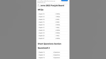 1st Year ICS Computer Paper Scheme 2022 -11th Class Computer Pairing Scheme 2022 | 2023 Punjab Board
