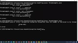 Java Throw Throws Example screenshot 2