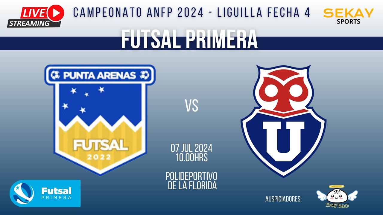 🔴🎥⚽🏆 LIGUILLA ANFP FUTSAL PRIMERA 2024 - Punta Arenas  vs Universidad de Chile