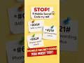 STOP! Top 3 Mobile Secret Codes You Must Try 😱 #shorts #tech #watssapp #mobiletricks