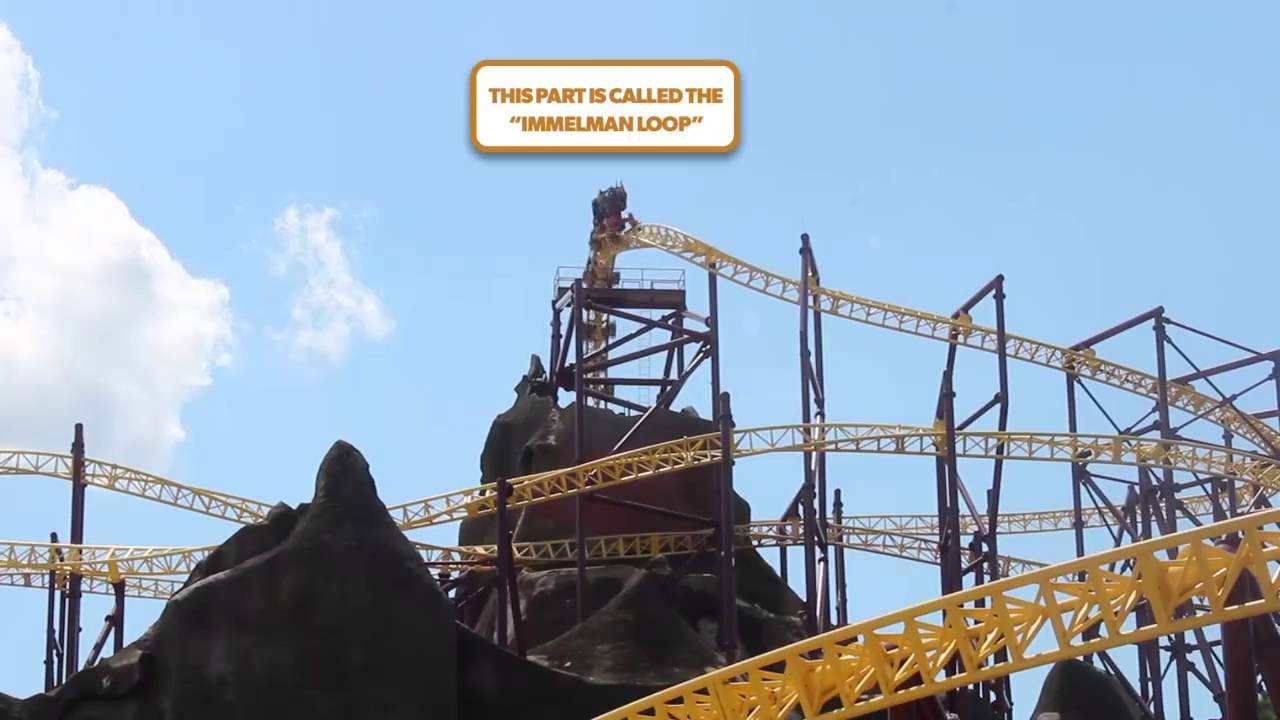 Kings Dominion Volcano The Blast Coaster POV YouTube