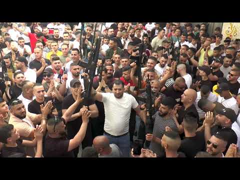 من جديد دحية صوت البارود الفنان حسنين المصري زفة العريس عدي العزيزي ابو عزيز